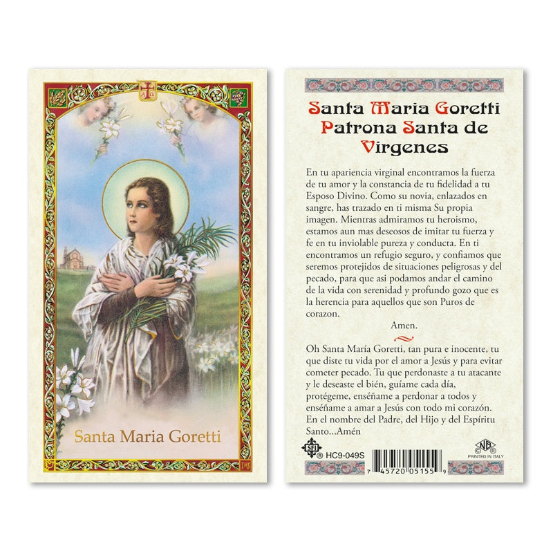Santa Maria Goretti Patrona Santa De Virgenes Estampa