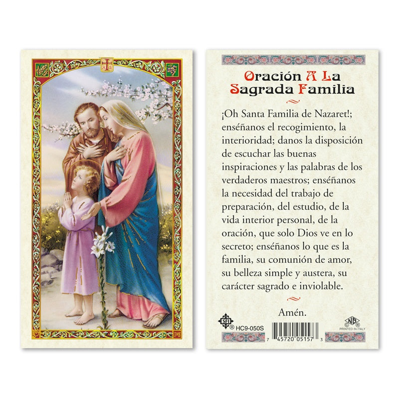 Oracion A La Sagrada Familia Estampa
