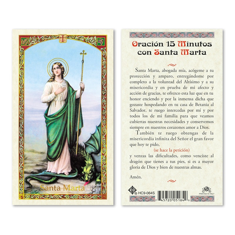 Oracion 15 Minutos Con Santa Marta Estampa