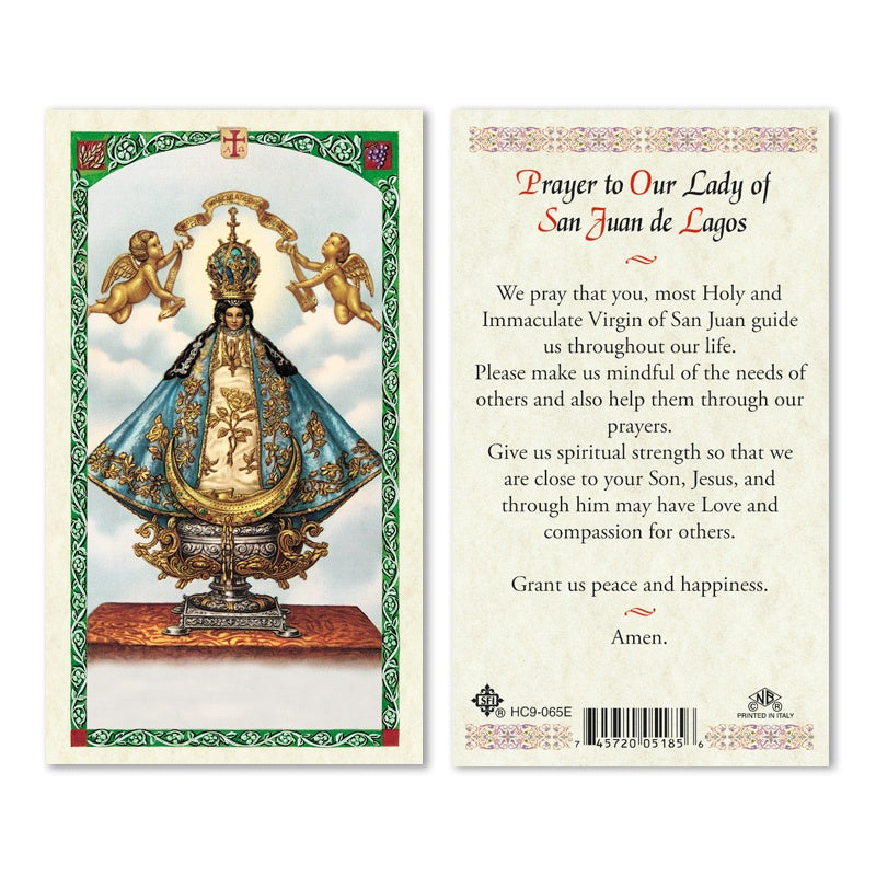 Prayer To Our Lady Of San Juan De Lagos Holy Card