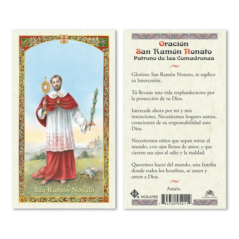 Oracion San Ramon Ronato: Patrono De Las Comadronas Estampa
