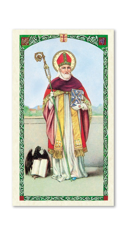 Prayer to Saint Augustine Holy Card