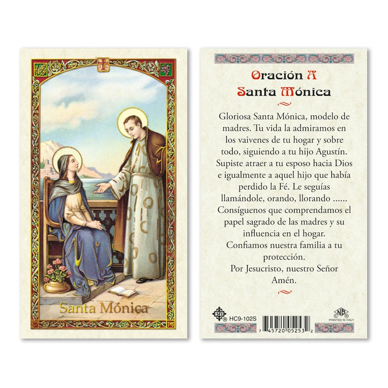 Oracion A Santa Monica Estampa