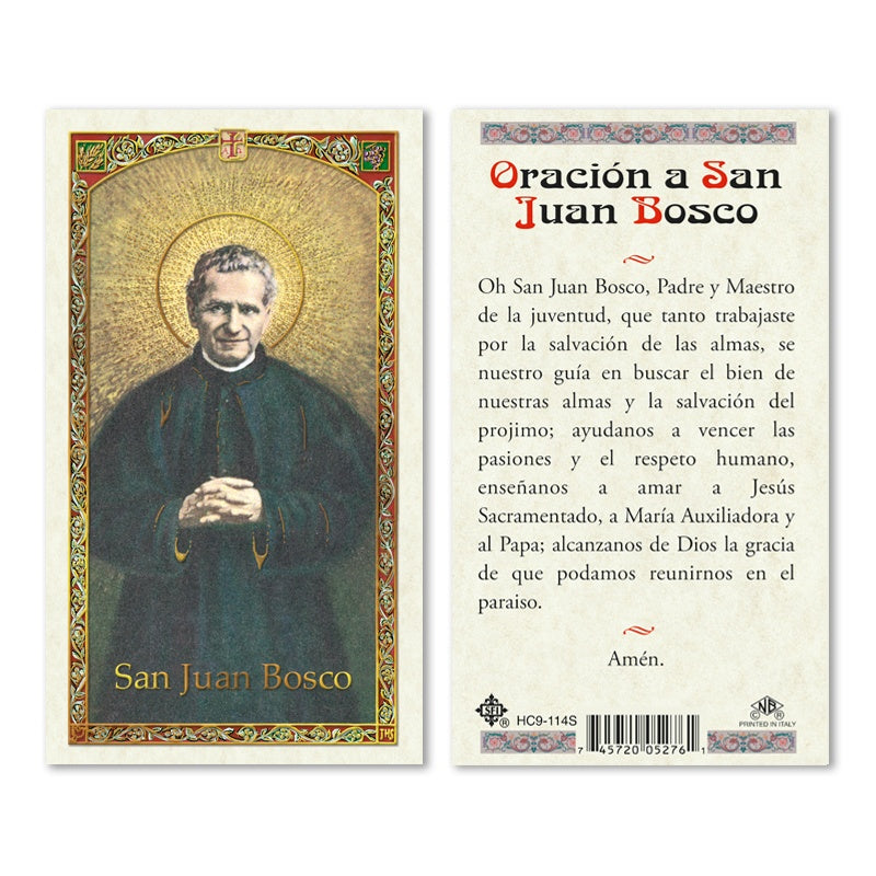 Oracion A San Juan Bosco Estampa