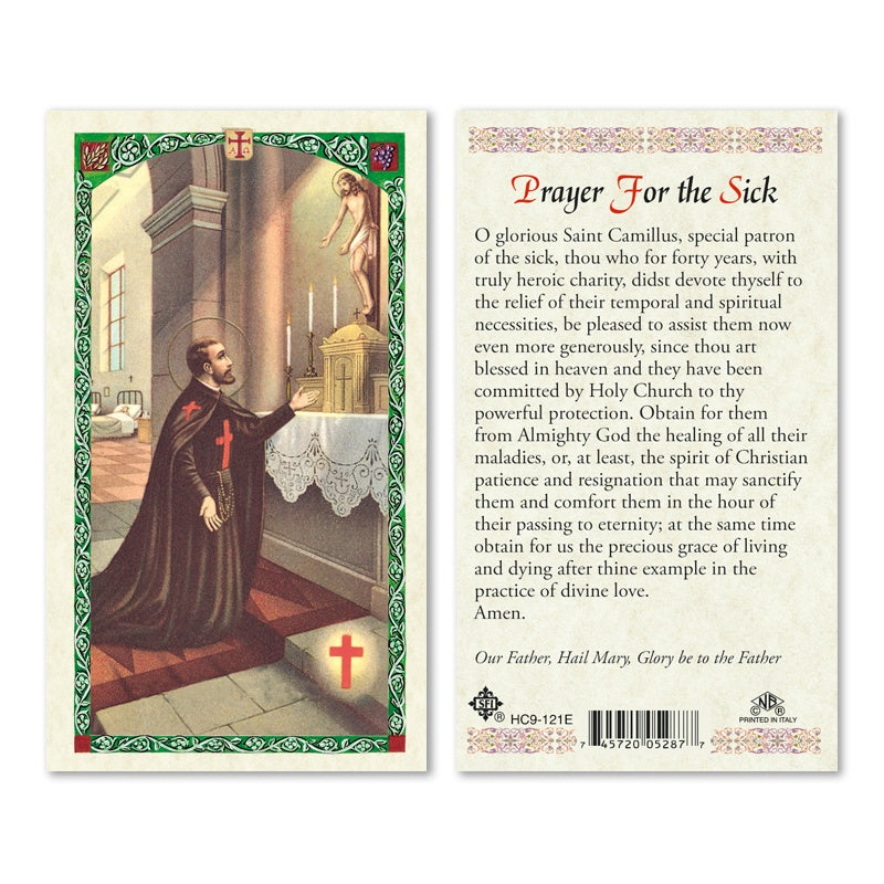 Prayer For The Sick Holy Card