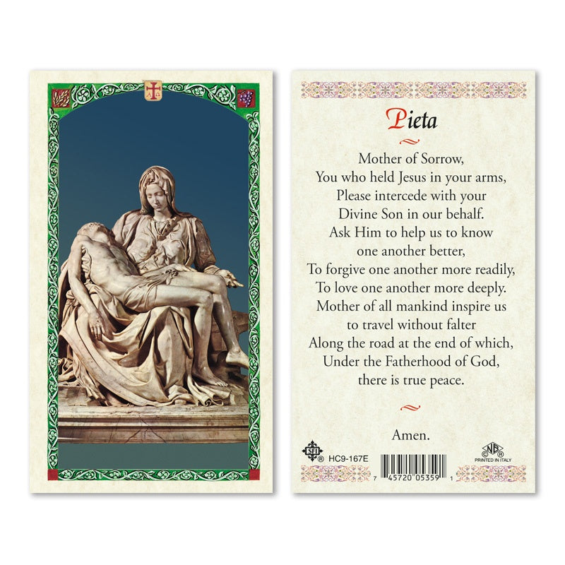 Pieta Holy Card