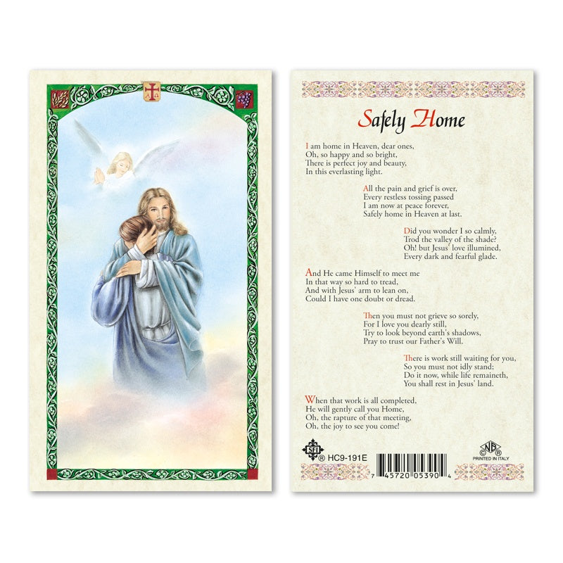Safely Home Holy Card