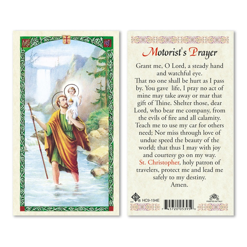 Motorist's Prayer Hoy Card