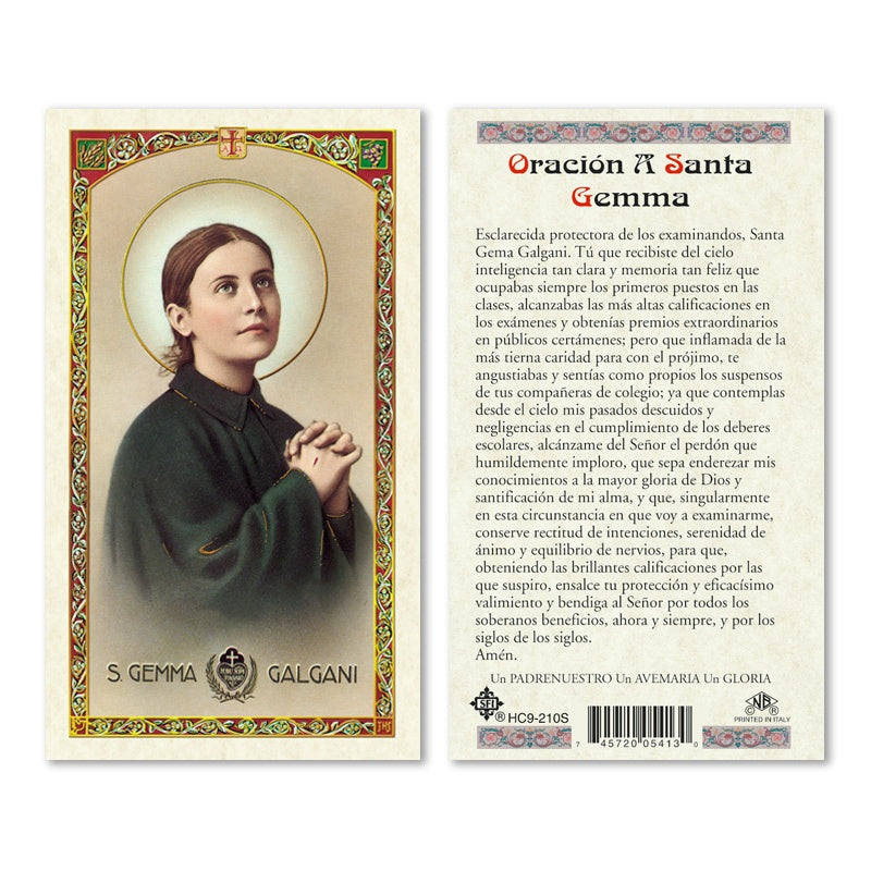 Oracion A Santa Gemma Estampa