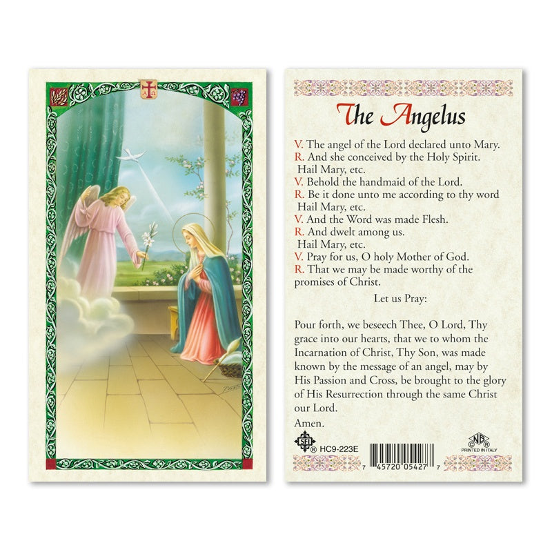 The Angelus Holy Card