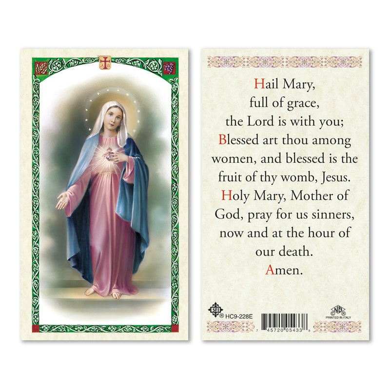 Hail Mary Holy Card