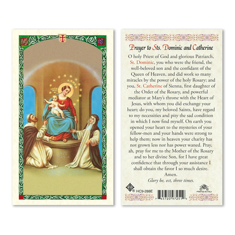 Prayer To Sts. Dominic And Catherine