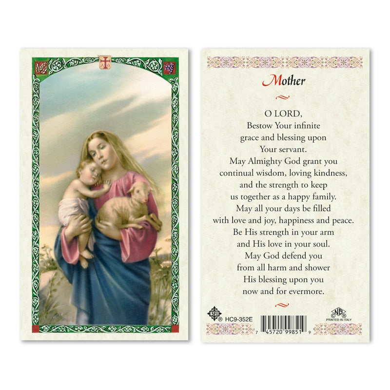 Mother Prayer Holy Card