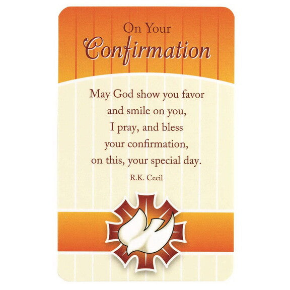 ON YOUR CONFIRMATION CARD