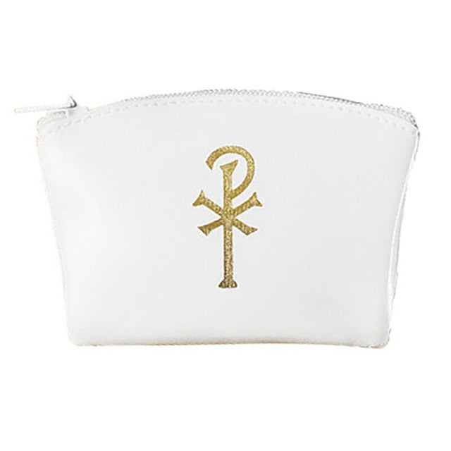 Rosary Pouch White