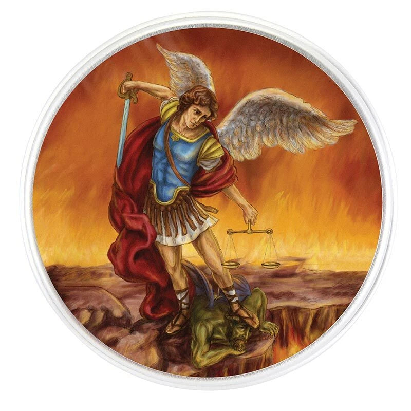 St.Michael Rosary Tin Rosary NOT Included