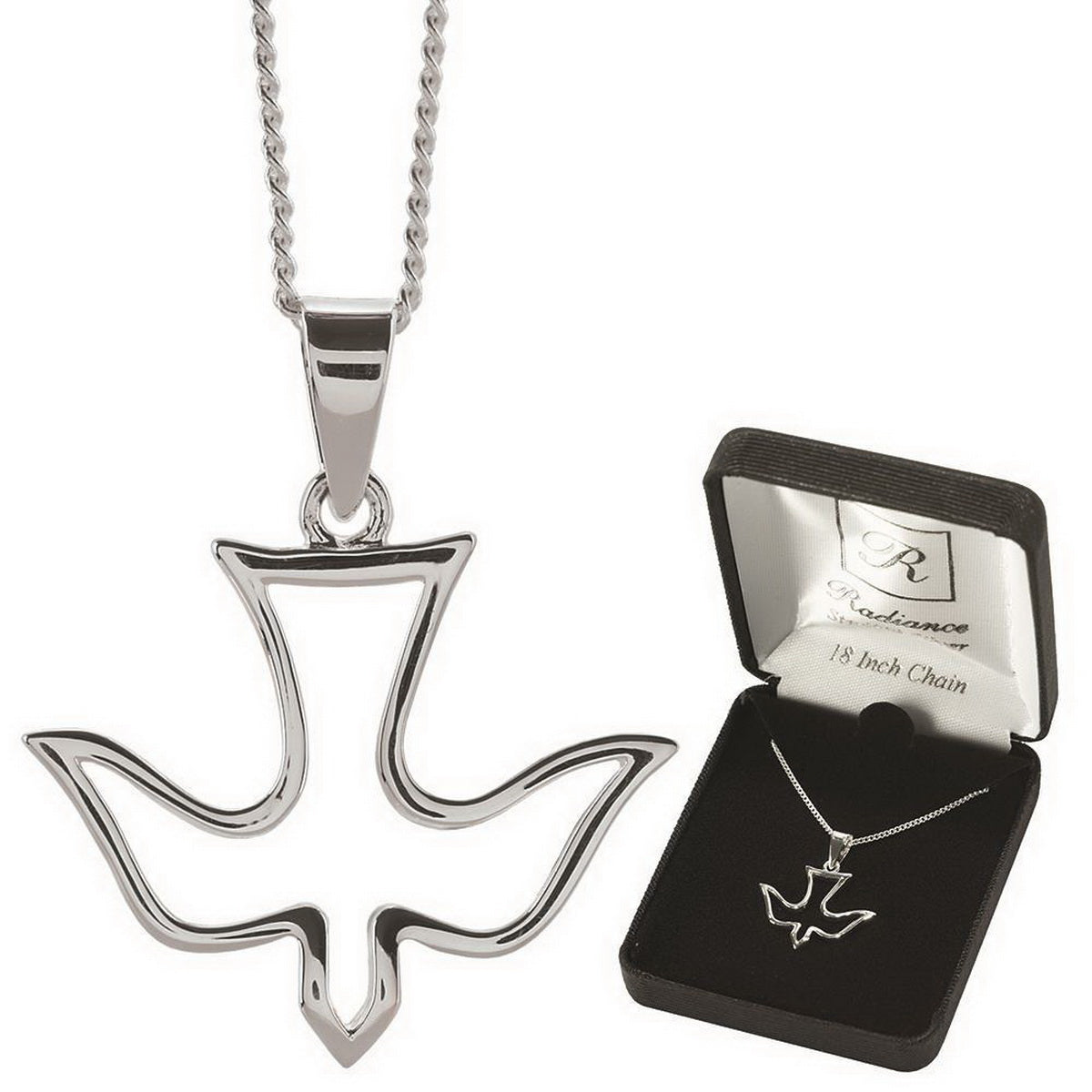Open Dove Confirmation Necklace